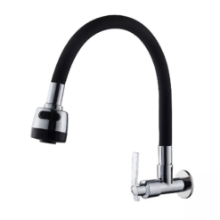 Delvant FLEKO Spültischarmatur mit flexiblem Arm Schwarz